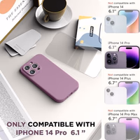 SURPHY Designed for iPhone 14 Pro Silicone Lilac Purple thumbnail 2