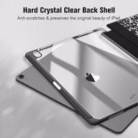 Fintie Hybrid Slim Case for iPad Air 13-inch M4/M3/M2 (2026/2025/2024) - [Built-in Pencil Holder] Shockproof Cover with Clear Transparent Back Shell, Composition Book thumbnail 4