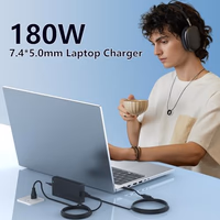 180W Laptop Charger Fit for Dell Alienware 15 R1 R2 Precision 15 7000 (7510) 17 7000 (7710) M4600 M4700 M4800 la180pm180 da180pm111 19.5V 9.23A 7.4mm Tip AC Adapter Power Cord (180W Charger) thumbnail 5
