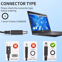 180W Laptop Charger Fit for Dell Alienware 15 R1 R2 Precision 15 7000 (7510) 17 7000 (7710) M4600 M4700 M4800 la180pm180 da180pm111 19.5V 9.23A 7.4mm Tip AC Adapter Power Cord (180W Charger) thumbnail 3