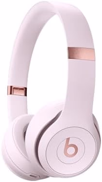 Beats Solo 4 - Wireless On-Ear Bluetooth Headphones, Up to 50-Hour Battery Life, Ultra-Lightweight Comfort, Powerful and Balanced Sound, Apple & Android Compatible - Cloud Pink