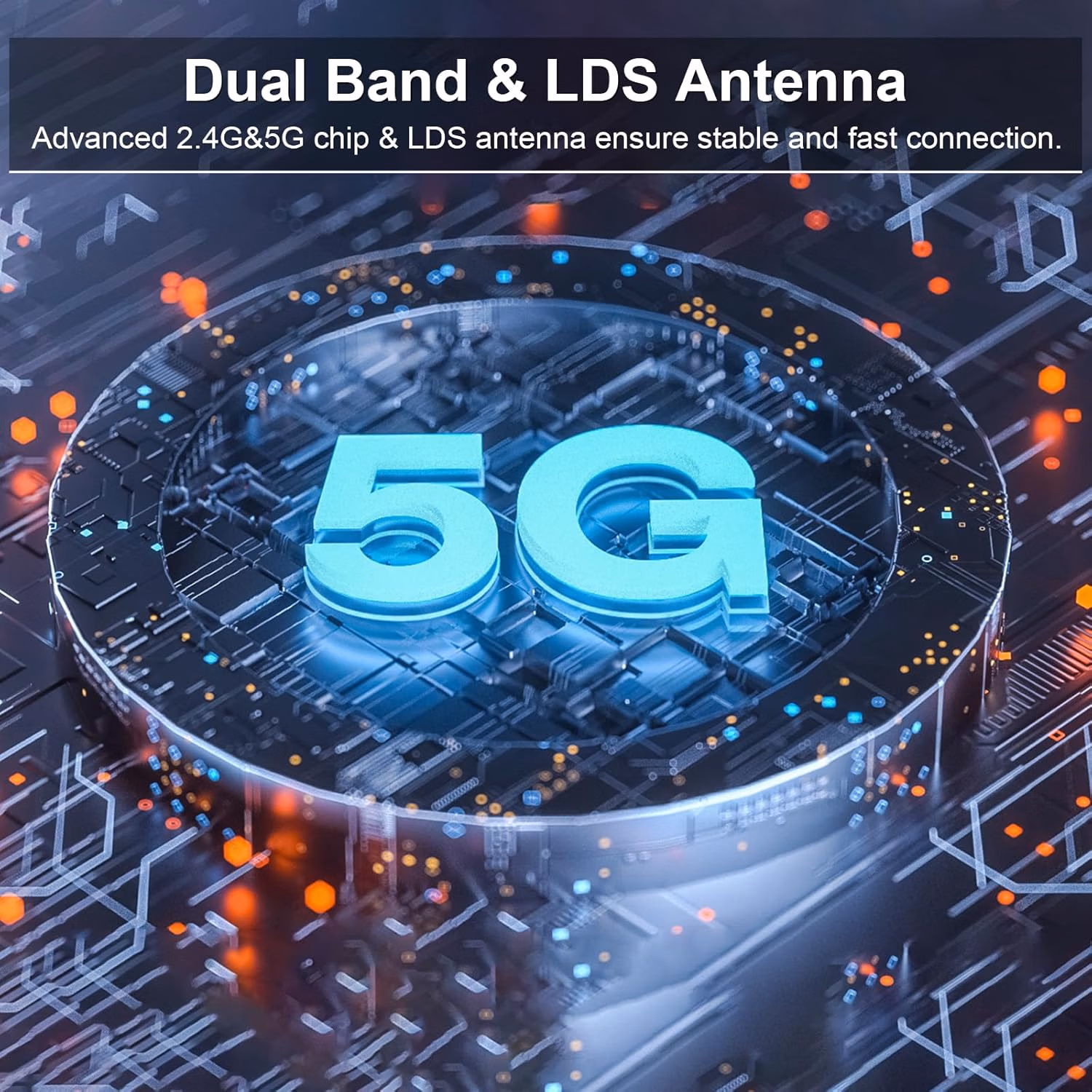 TTQ Wireless HDMI Transmitter and Receiver, Wireless HDMI Extender, 4K Decode 1080P Output, Metal Housing, LED Display, 100FT Range, 2.4G&5G, for PC/Camera/HDTV/Projector/TV Box thumbnail 4