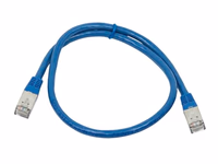 Monoprice Cat6A 2ft Blue Patch Cable Double Shielded (S/FTP) 26AWG 10G Pure Bare Copper Molded RJ45 Entegrade Series Ethernet Cable thumbnail 4