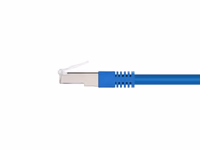 Monoprice Cat6A 2ft Blue Patch Cable Double Shielded (S/FTP) 26AWG 10G Pure Bare Copper Molded RJ45 Entegrade Series Ethernet Cable thumbnail 2