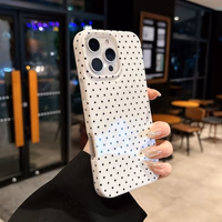 Jmltech for iPhone 16 Pro Max Case Polka Dot Phone Cases Aesthetic Design Trendy Simple Case Slim Shockproof Protective Cover White Black Dots thumbnail 2