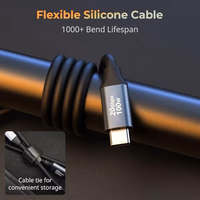 SMALLRIG USB C to USB C Data Cable 1.15ft/ 35cm/ 13.8" (Straight to Angled), Type C 3.2 Gen 2x2 Cable 20Gbps High Speed Data Transfer, Support PD 100W Fast Charging, for iPhone and Cameras etc - 4790 thumbnail 4