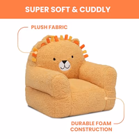 Delta Children Lion Cozee Buddy Chair, Orange thumbnail 5