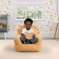 Delta Children Lion Cozee Buddy Chair, Orange thumbnail 2