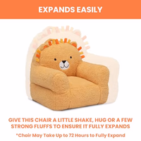 Delta Children Lion Cozee Buddy Chair, Orange thumbnail 3