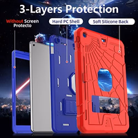 New iPad 5th 6th Generation Case 9.7 inch 2017 2018 Released with Stand & Pencil Holder | Kids Friendly 3-Layer Heavy Duty Rugged Protective Shockproof | Red & Blue thumbnail 4