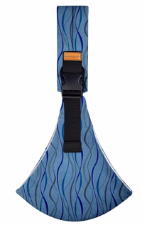 Marrlly Baby Sling Carrier Newborn to Toddler Adjustable One-Shoulder Design with Hip Seat Support, Labor-Saving Baby Wraps Carrier 10-30 lbs(Blue) thumbnail 1