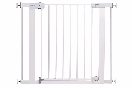 Safety 1st Easy Install Baby Gate for Doorways, Auto-Close Pressure-Mounted Magnetic Latch, Indoor Dog Gates, No Drilling, Fits 29"-38", White thumbnail 1