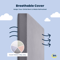 Serta Perfect Start Breathable Limited Two -Stage Crib Mattress and Toddler Mattress - Breathable Cover and Fiber Core, Machine Washable Cover, Waterproof, 7 Year Warranty, Made in USA thumbnail 3