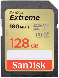 SanDisk 128GB Extreme SDXC UHS-I Memory Card - C10, U3, V30, 4K, UHD, SD Card - SDSDXVA-128G-GNCIN thumbnail 2