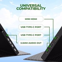 AOC 16T20 Portable Monitor 15.6" FHD 1080p IPS Display, USB-C x2, Mini HDMI, Built-in Speakers, Travel Monitor with Smart Cover, Compatible with Laptops, MacBook, Gaming Console Ready thumbnail 4