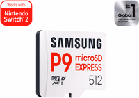 Samsung P9 Express microSD Express Card, 512GB microSDXC Memory Card, Up to 800 MB/s, for Nintendo-Switch ™ 2, (MB MK512T/AM) thumbnail 2