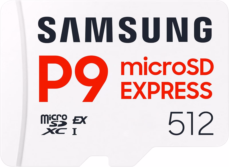 Samsung P9 Express microSD Express Card, 512GB microSDXC Memory Card, Up to 800 MB/s, for Nintendo-Switch ™ 2, (MB MK512T/AM)