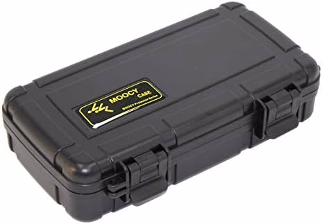 MOOCY 8" Small Hard Case with Pluck Foam Insert, 8.6 x 4.9 x 1.9 Inch - Protective Waterproof Plastic Tiny Box for Storage Medical item, Micro Tools - Lockable, Portable for Travel