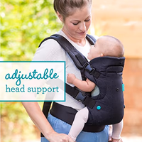Infantino Flip 4-in-1 Convertible Baby Carrier, Adjustable, Ergonomic Babywearing, Registry Essential, Baby Carrier for Newborn to Toddler, Black thumbnail 5