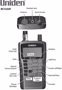 Uniden Bearcat BC125AT Handheld Scanner, 500-Alpha-Tagged Channels, Close Call Technology, PC Programable, Aviation, Marine, Railroad, NASCAR, Racing, and Non-Digital Police/Fire/Public Safety. thumbnail 2