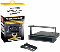 Scosche FD1423B Single DIN Radio Dash Kit Compatible with Select 1995-11 Ford, Lincoln, Mazda and Mercury Vehicles - Aftermarket Car Stereo Installation Kit - See Fit Guide in Images for Your Vehicle thumbnail 1
