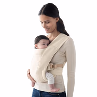 Ergobaby Embrace Baby Carrier Newborn to Toddler - Lightweight Ergonomic Baby Carriers - Cozy Essentials (7-25 Pounds), Ponte Knit, Cream thumbnail 1