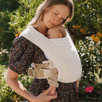 Ergobaby Embrace Baby Carrier Newborn to Toddler - Lightweight Ergonomic Baby Carriers - Cozy Essentials (7-25 Pounds), Ponte Knit, Cream thumbnail 2
