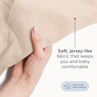 Ergobaby Embrace Baby Carrier Newborn to Toddler - Lightweight Ergonomic Baby Carriers - Cozy Essentials (7-25 Pounds), Ponte Knit, Cream thumbnail 5