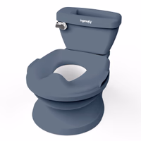 Ingenuity My Size Potty Pro in Blue, Infant Potty Training Toilet, Lifelike Flushing Sound, for Ages 18 Months, Up to 50 Pounds thumbnail 1