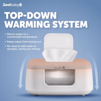Jool Baby TinyBums Baby Wipe Warmer & Dispenser with LED Changing Light & On/Off Switch (Gray) thumbnail 4