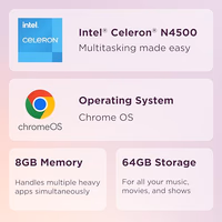 Lenovo IdeaPad 3i Chromebook, 15.6” FHD Display, Intel Celeron N4500, 8GB RAM, 64GB eMMC, 1920x1080 px, 720p Camera, Chrome OS, Abyss Blue thumbnail 2