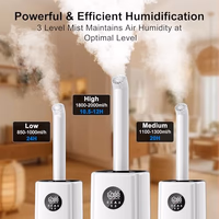 Uthfy 5.5Gal/21L Humidifier for Large Room 3000sq.ft, 2000ml/h Dual 360° Nozzles Ultrasonic Humidifiers for Bedroom, Remote/Touch Control,4 Atomizing Plates, Top Fill, 12H Timer thumbnail 4