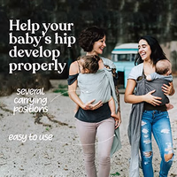 Nalakai Ring Sling Baby Carrier, Soft Linen Baby Sling, Baby Wrap, Comfort, Style, and Giving Back - Carry Your Little One with Love thumbnail 3