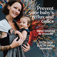 Nalakai Ring Sling Baby Carrier, Soft Linen Baby Sling, Baby Wrap, Comfort, Style, and Giving Back - Carry Your Little One with Love thumbnail 4