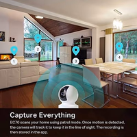 Kasa 1080p Indoor Pan/Tilt Wired Security Camera - Works as a Baby & Pet Monitor, Motion Detection & Tracking, 2-Way Audio, Night Vision, Subscription-Free Local Storage or Optional Cloud, EC70 thumbnail 3