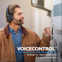 BlueParrott B450-XT Mono Bluetooth Wireless Headphones 96% Noise Canceling Over Head Trucker Headset with Mic, All Day Comfort Padded Headband, 300 ft. Wireless Range, 24 hrs. Talk Time, Black thumbnail 4