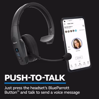 BlueParrott B450-XT Mono Bluetooth Wireless Headphones 96% Noise Canceling Over Head Trucker Headset with Mic, All Day Comfort Padded Headband, 300 ft. Wireless Range, 24 hrs. Talk Time, Black thumbnail 5