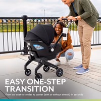 Evenflo Shyft DualRide Preemie and Infant Car Seat Stroller Combo 3-30lbs with Carryall Storage (Durham Green) thumbnail 5