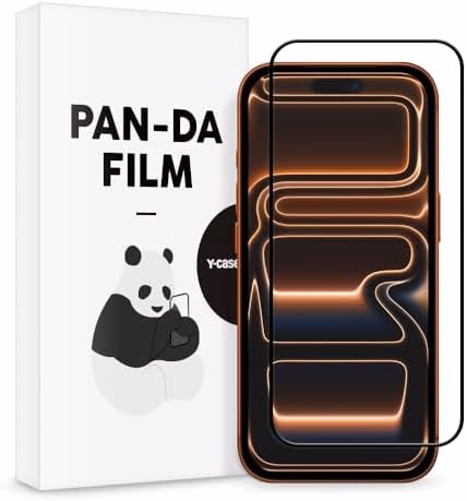 Y-CASE Clear Tempered Glass Screen Protector for iPhone 16 Pro Max, Full 3D Edge Shield, 9H Hardness, Scratch Resistant, Shockproof, Seamless Edge-to-Edge Fit, Smooth Touch Film for iPhone 16 Pro Max