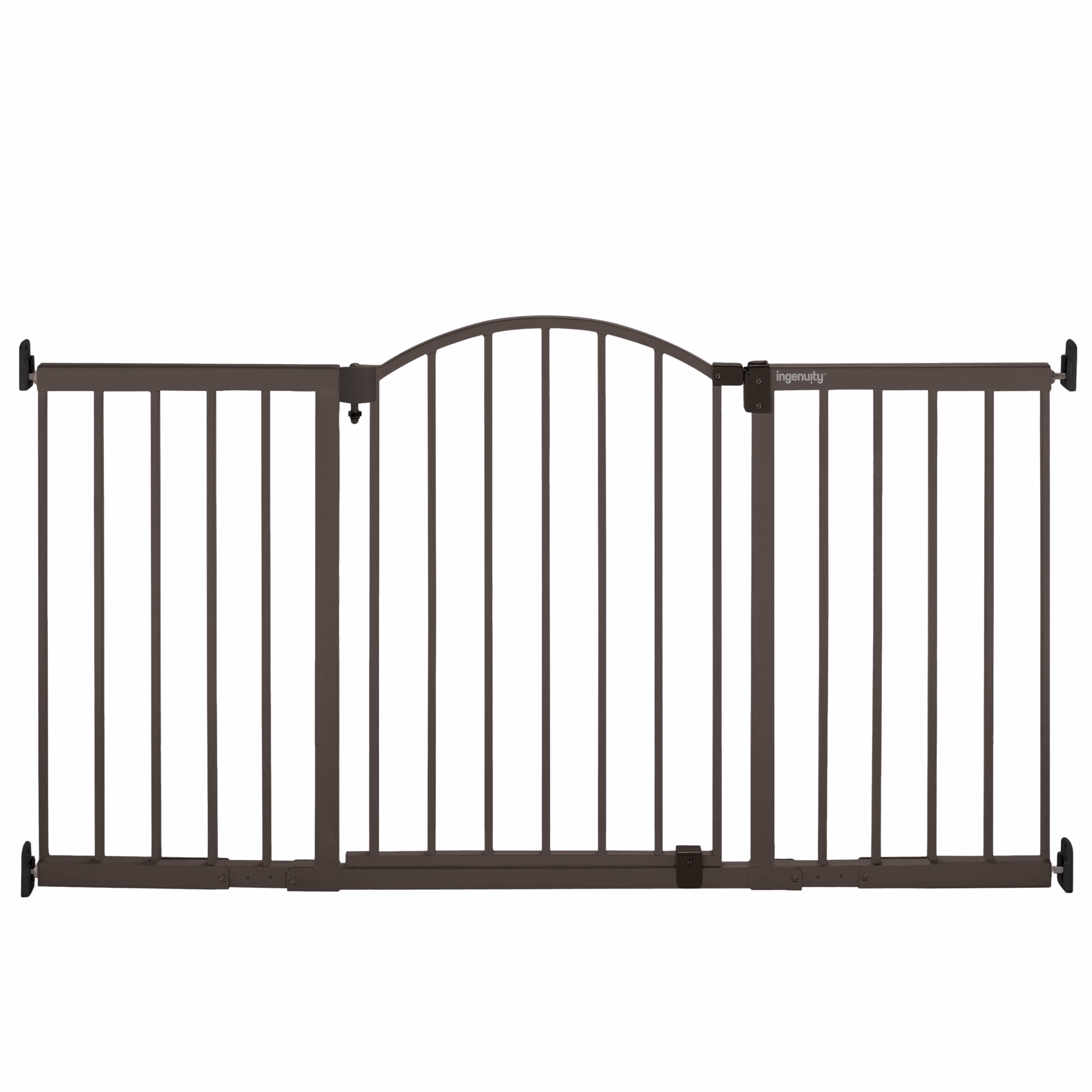 Ingenuity Decorative Extra Wide Baby Gate & Dog Gate, 44"-72" Wide, 36" Tall, Hardware Mounted, Install in Hallways, Bottom of Stairs, or Large Openings - Bronze thumbnail 1