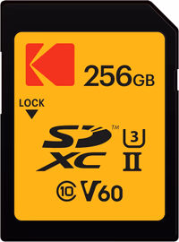 Kodak 256GB UHS-II U3 V60 Ultra Pro SDXC Memory Card thumbnail 1