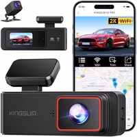 Kingslim Dash Cam Front and Rear 2K+1080P, Mini WiFi Dash Camera for Cars Dual Dashcam Parking Monitor, Loop Recording, Car Camera Support Max 256GB (E2PRO) thumbnail 1
