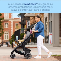 Graco Outpace LX All-Terrain 3-Wheel Baby Stroller, Cohen €” Compatible for Travel System, Easy One-Hand Fold, in-Seat Suspension for Comfortable Ride, Never-Flat Rubber Tires thumbnail 2