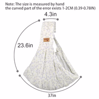 Baby Sling Carrier Newborn, Adjustable Easy Wearing Baby Nursing Warp Sling, New Mom Dad Soft Cotton Baby Front Holder Carrier for Infant Toddler Life Travel Essential Gifts (Yellow Flower) thumbnail 2