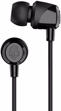 Skullcandy Jib Wired Earbuds with 3.5mm AUX Plug, Noise Isolating Fit, In-Line Microphone Call and Track Control, Convenient for Travel - Black thumbnail 2