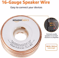 Amazon Basics 16-Gauge Speaker Wire Cable, Polarity Marked, 100 ft, Bronze thumbnail 2