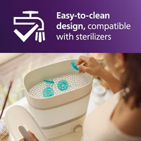 Philips Avent Soothie Baby Pacifiers - 100% Silicone Pacifiers for Babies 3-18 Months, One-Piece Design, BPA-Free, Extra Durable, Green, 4 Pack, Model SCF192/45 thumbnail 5