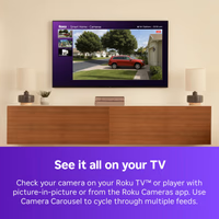 Roku Battery Camera for Home Security - New 2025 Weather-Resistant Indoor & Outdoor Wireless Camera & Pet Monitor with 1080p HD & Two-Way Audio - Rechargeable, Motion Detection & Wi-Fi thumbnail 2