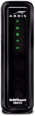 ARRIS (SBG10) - Cable Modem Router Combo - DOCSIS 3.0 16 x 4 Gigabit & AC1600 WiFi, [Check with your provider for compatibility]400 Mbps Max Internet Speeds thumbnail 2