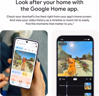 Google Nest Doorbell (Wired, 3rd Gen) - 2K Video and Gemini, Live View, Night Vision, 2-Way Audio - Works with Google Home - 2025 Model - Hazel thumbnail 2